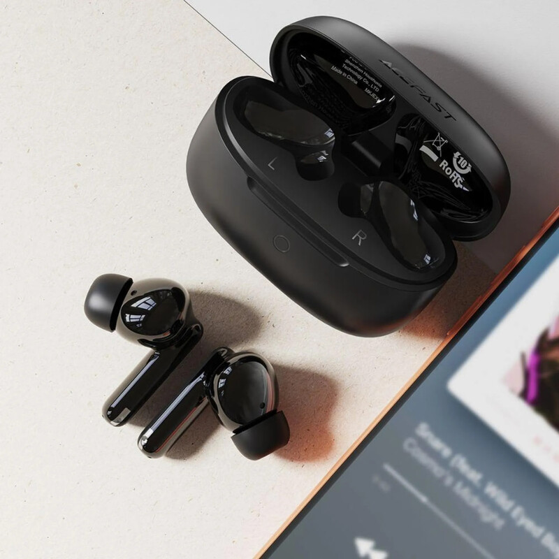 Bluetooth-гарнітура Acefast W7 Black (6974316285885)