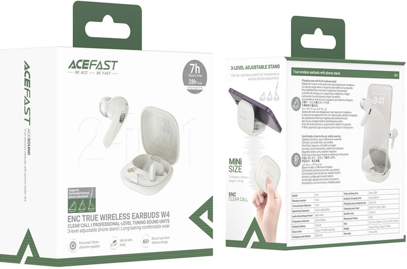 Bluetooth-гарнітура Acefast W4 Khaki (6974316285021)