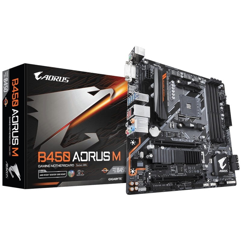 Материнская плата Gigabyte B450 Aorus M Socket AM4 Refurbished