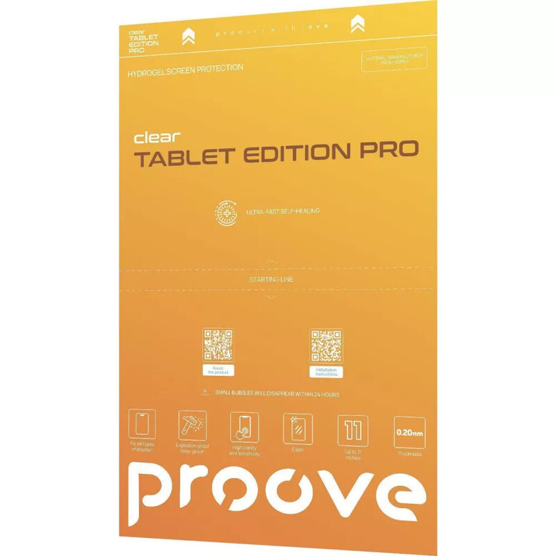 Защитная плёнка гидрогелевая Proove Hydrogel Screen Protection Tablet Edition Pro Clear (63965)