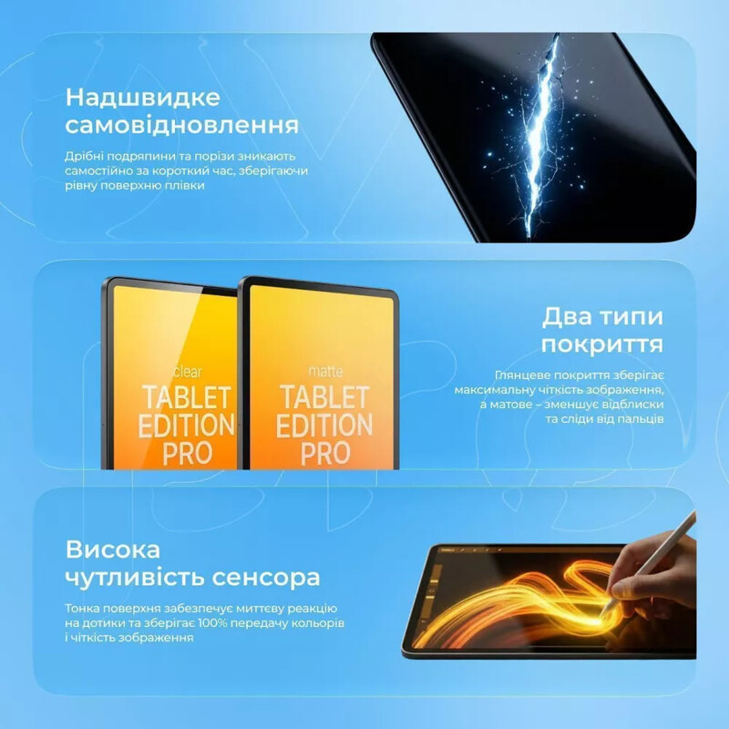 Защитная пленка гидрогелевая Proove Hydrogel Screen Protection Tablet Edition Pro Matte (63966)