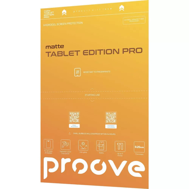 Защитная пленка гидрогелевая Proove Hydrogel Screen Protection Tablet Edition Pro Matte (63966)