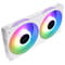 Фото - Вентилятор ID-Cooling Icefan 240 ARGB Snow, 245x125x27мм, 3-pin, 4-pin PWM, білий | click.ua