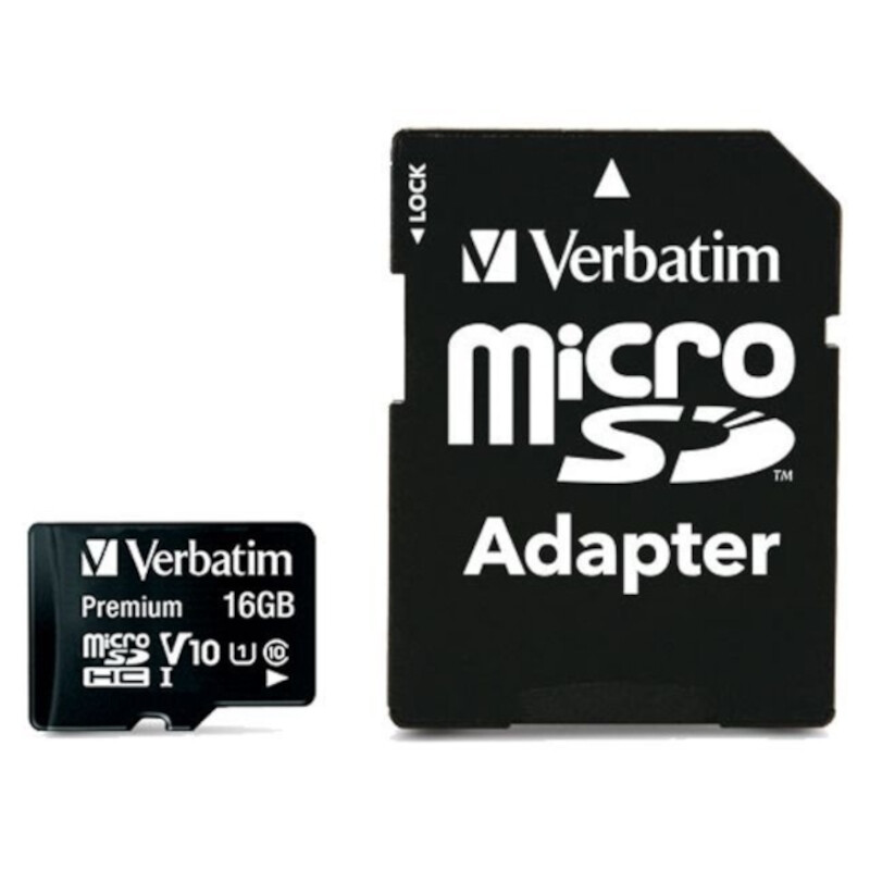 Карта пам`ятi MicroSDHC 16GB UHS-I Class 10 Verbatim + SD adapter (MDAVR-10/G)