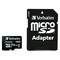 Фото - Карта пам`ятi MicroSDHC 16GB UHS-I Class 10 Verbatim + SD adapter (MDAVR-10/G) | click.ua