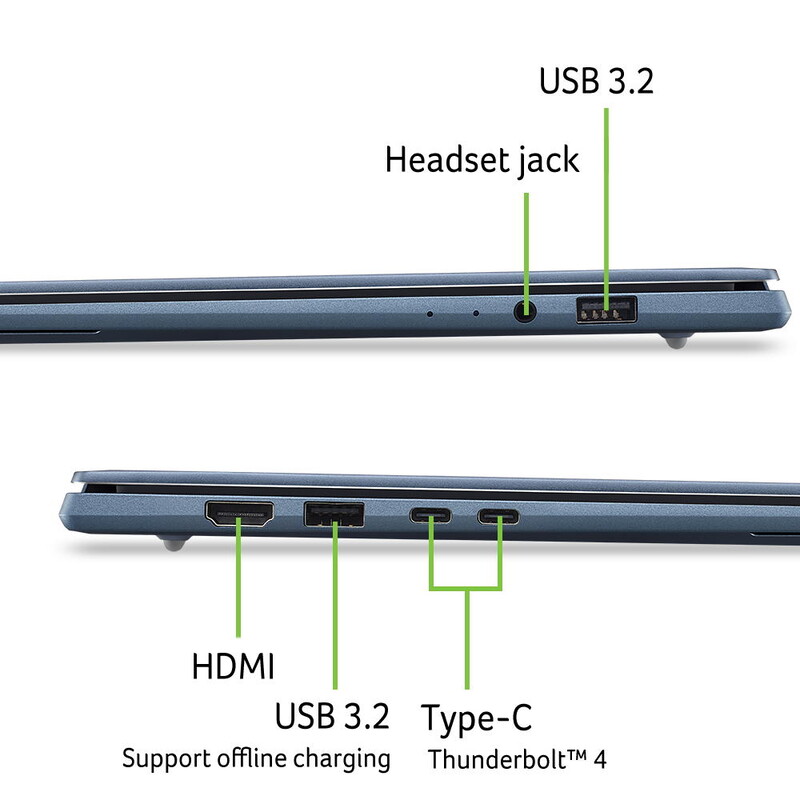 Ноутбук Acer Swift Go 14 AI SFG14-I71-76R1 (NX.JZSEU.001) Blue