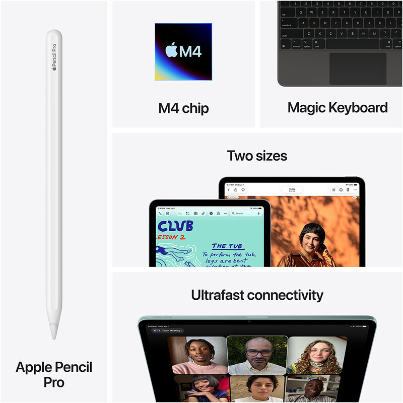 Планшет Apple iPad Air 13 M4 2026 Wi-Fi 128GB Starlight (MH5Q4TY/A)