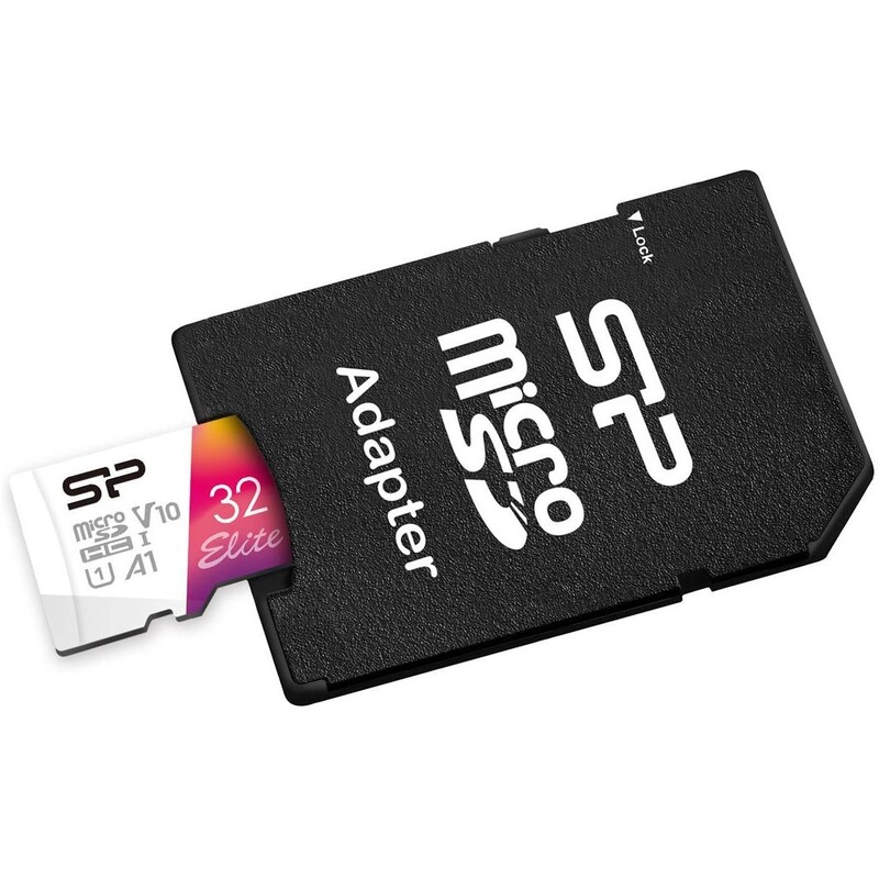 Карта пам`яті MicroSDHC 32GB Class 10 Silicon Power Elite Color + SD-adapter (SP032GBSTHBV1V20SP)