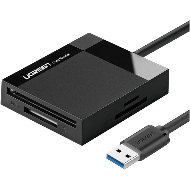 Кардридер Ugreen CR125 Black USB3.0 All in One (30333)