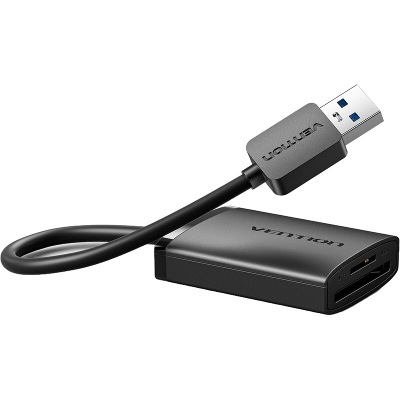 Кардридер Vention USB3.0 to SD/MicroSD Black (CLPBB)