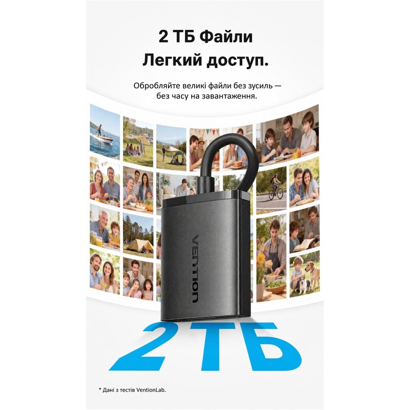 Кардридер Vention USB3.0 to SD/MicroSD Black (CLPBB)