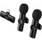 Фото - Микрофон Borofone BFK16A Winner Dual-mic Lightning Black (6941991126505) | click.ua