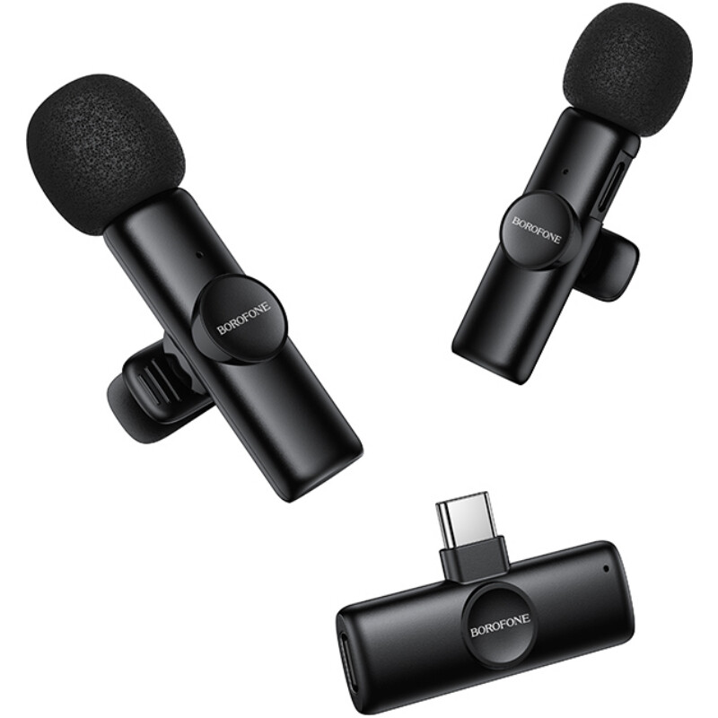 Микрофон Borofone BFK16A Winner Dual-mic Type-C Black (6941991126512)