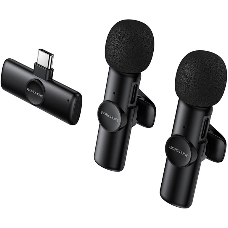 Микрофон Borofone BFK16A Winner Dual-mic Type-C Black (6941991126512)