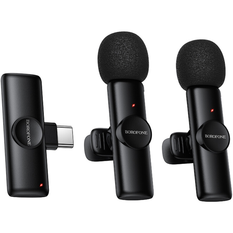 Микрофон Borofone BFK16A Winner Dual-mic Type-C Black (6941991126512)