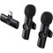 Фото - Микрофон Borofone BFK16A Winner Dual-mic Type-C Black (6941991126512) | click.ua