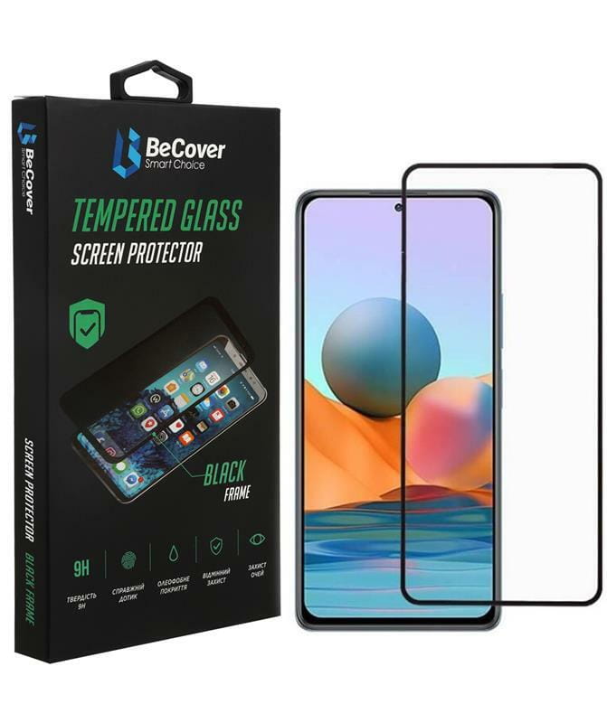 Защитное стекло BeCover для Xiaomi Poco M4 Pro 5G Black (707041)