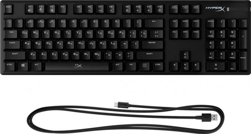 Клавіатура HyperX Alloy Origins Red Black (4P4F6AX)