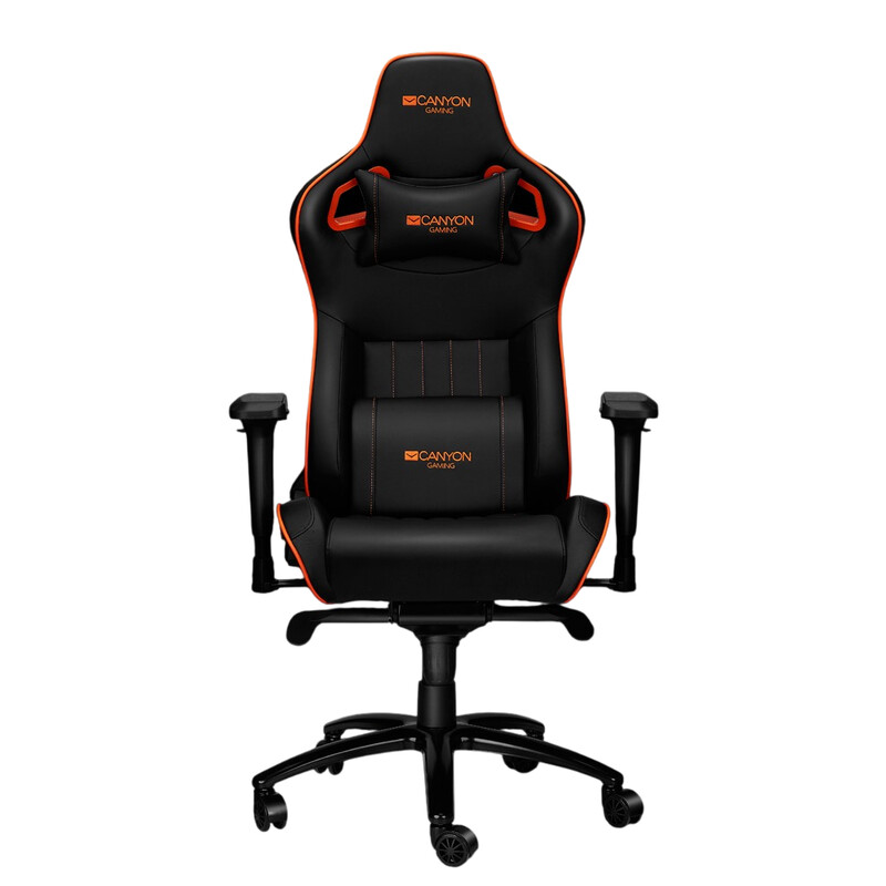 Кресло для геймеров Canyon Corax Black/Orange (CND-SGCH5)