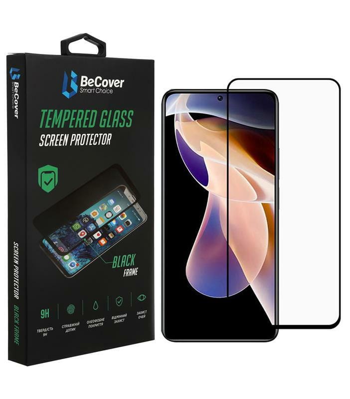 Защитное стекло BeCover для Xiaomi Redmi Note 11 Pro/11 Pro Plus Black (707140)