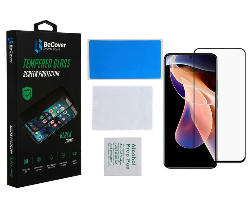 Защитное стекло BeCover для Xiaomi Redmi Note 11 Pro/11 Pro Plus Black (707140)