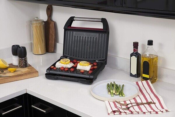 Электрогриль Russell Hobbs George Foreman 25040-56 Steel Grill Red l Medium