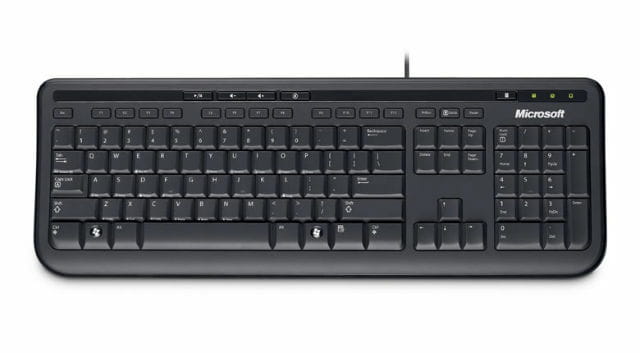Клавіатура Microsoft Wired Keyboard 600 Black (ANB-00018)