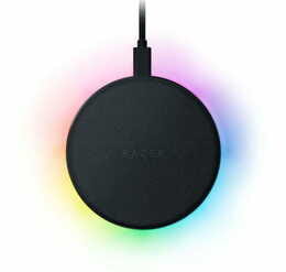 Бездротовий зарядний пристрій Razer Chroma Charging Pad 10W Fast WL Charger RGB Black (RC21-01600100-R371)
