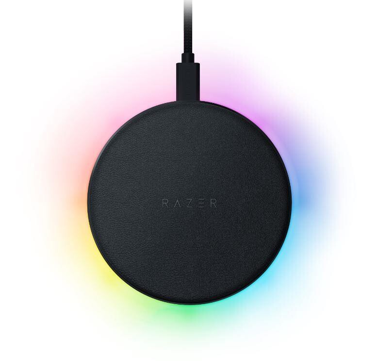Бездротовий зарядний пристрій Razer Chroma Charging Pad 10W Fast WL Charger RGB Black (RC21-01600100-R371)