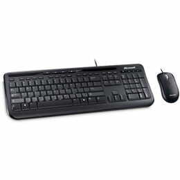 Комплект (клавиатура, мышь) Microsoft Wired Desktop 600 USB Black (APB-00011)