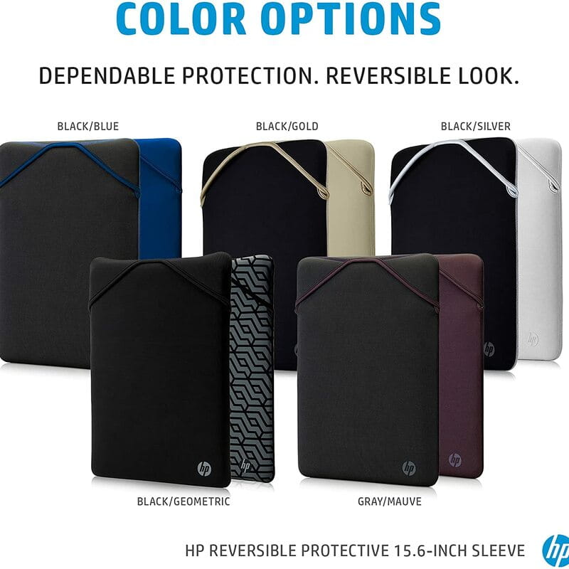 Чехол HP Reversible Protective Sleeve Black/Silver (2F2K5AA) 15.6"