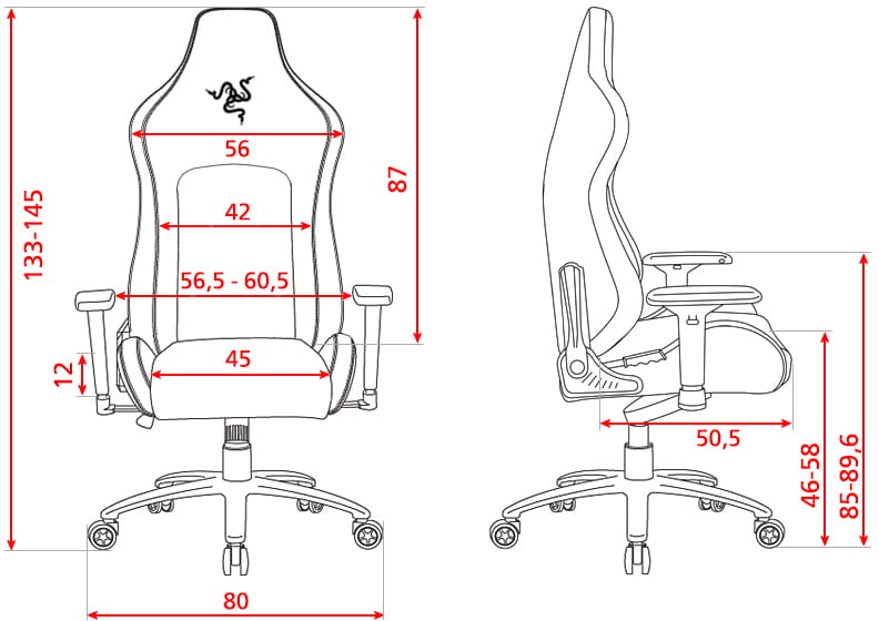 Крісло для геймерів Razer Iskur Black XL (RZ38-03950200-R3G1)