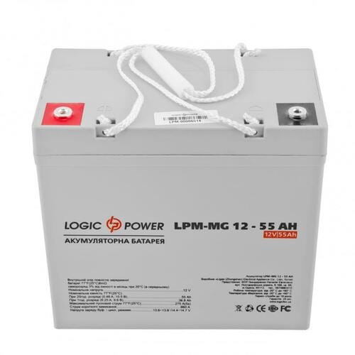 Фото - Батарея для ДБЖ Logicpower Акумуляторна батарея  12V 55AH  AGM мультигел (LPM-MG 12 - 55 AH)