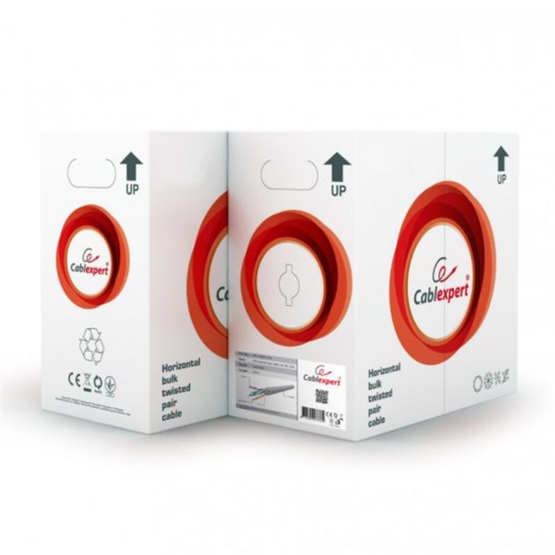 Кабель витая пара Cablexpert (UPC-5004E-L/100) CAT5e, многожильный, алюминий под медью (CCA с AWG24), неэкранированый, 100м