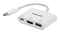 Фото - Док-станция Intracom Manhattan USB Type-C-HDMI/USB 3.0/PD 60W 4-in-1, White (152945) | click.ua