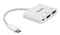 Фото - Док-станція Intracom Manhattan USB Type-C-HDMI/USB 3.0/PD 60W 4-in-1, White (152945) | click.ua