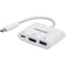 Фото - Док-станція Intracom Manhattan USB Type-C-HDMI/USB 3.0/PD 60W 4-in-1, White (152945) | click.ua