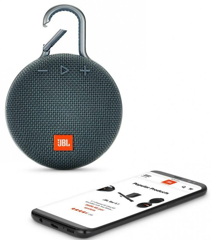 Акустическая система JBL Clip 3 Ocean Blue (JBLCLIP3BLU)