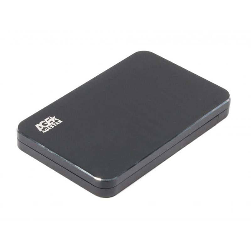Внешний карман AgeStar SATA HDD/SDD 2.5", USB3.1, алюминий, Black (31UB2A18)