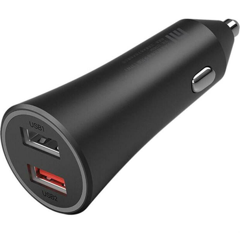 Автомобільний зарядний пристрій Xiaomi Mi Car Fast Charger 37W (1USBx3A; 1USBx2A) Black