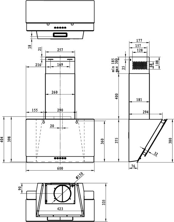 Вытяжка Gorenje WHI629EB