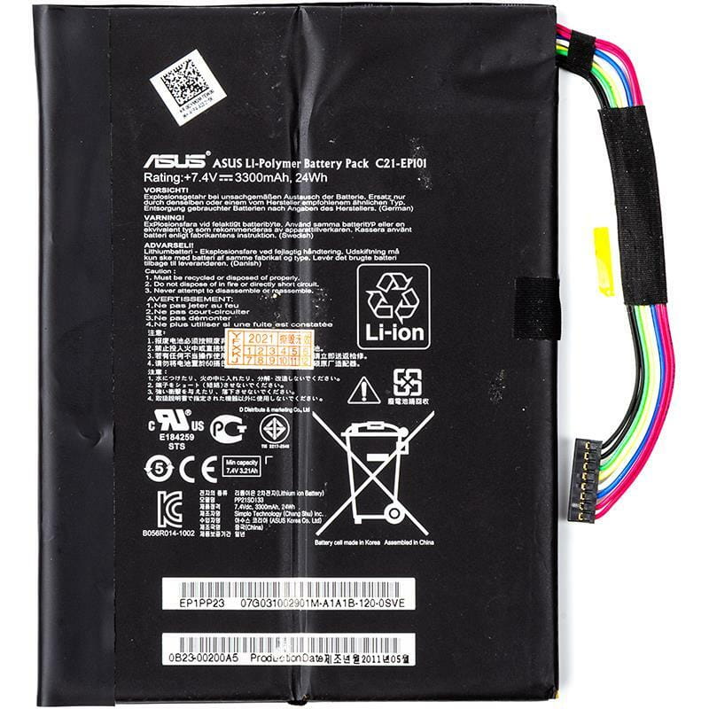 АКБ PowerPlant для ноутбука Asus Eee Pad Transformer TR101 (C21-EP101) 7.4V 3300mAh (NB431137)