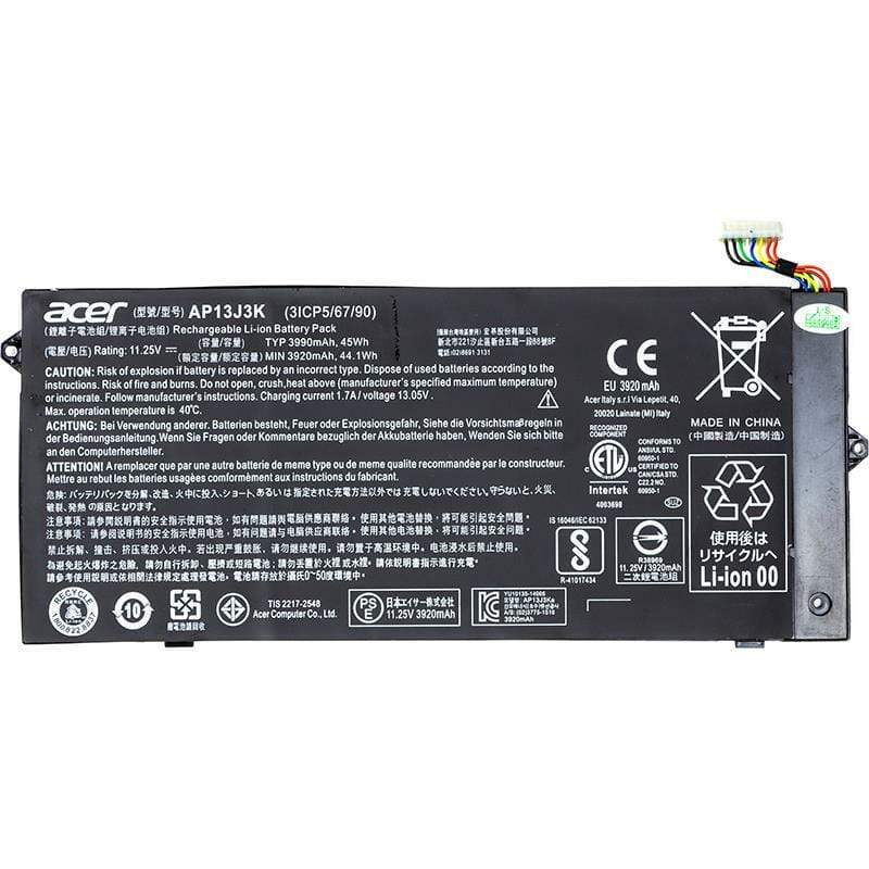 АКБ PowerPlant для ноутбука Acer Chromebook C720 (AP13J3K) 11.25V 45Wh (NB410408)