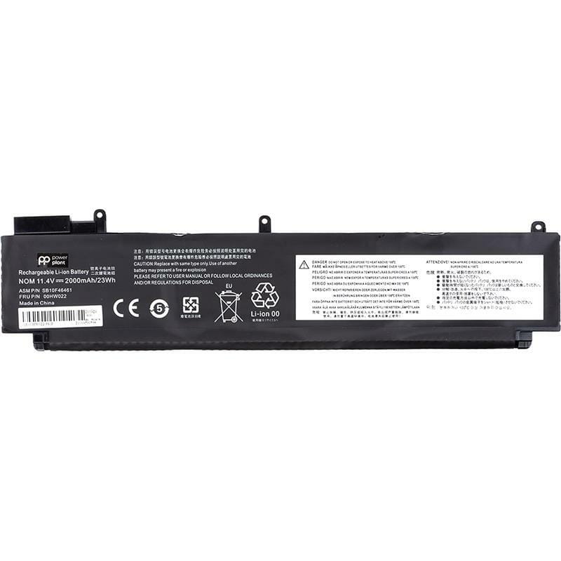 АКБ PowerPlant для ноутбука Lenovo Thinkpad T460s (00HW022) 11.4V 2000mAh (NB481118)