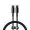 Фото - Кабель Baseus Tungsten Gold Fast Charging USB-C-USB-C, 1м Black (CATWJ-01) | click.ua