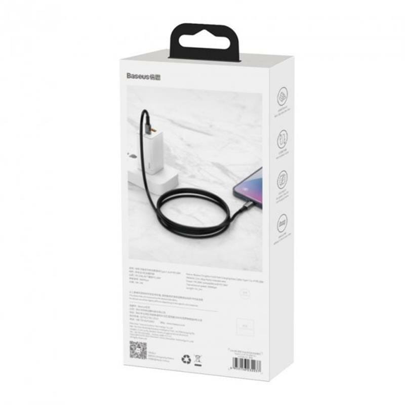 Кабель Baseus Tungsten Gold USB-C-Lightning, 1м (CATLWJ-01)