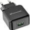 Фото - Сетевое зарядное устройство Grand-X (1xUSB 5В/2.1А) Black (CH-03B) | click.ua