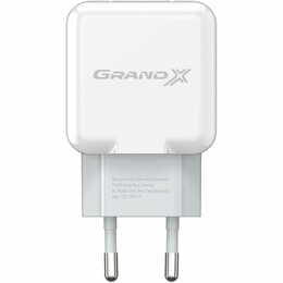 Мережевий зарядний пристрій Grand-X (1xUSB 2.1A) White (CH-03W)