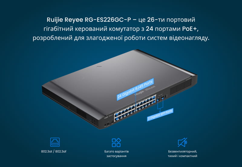 Коммутатор Ruijie Reyee RG-ES226GC-P