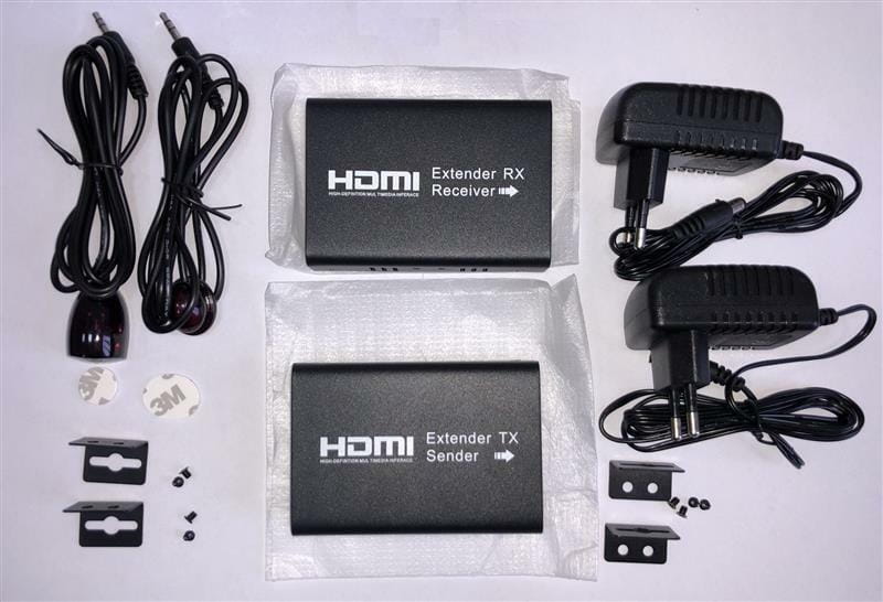 Удлинитель Atcom HDMI - RJ-45 (F/F), до 120 м, Black (14157)